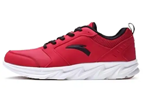 Anta Cushioning Slip Resistant Abrasion Resistant Low top Running Shoes Men's Red