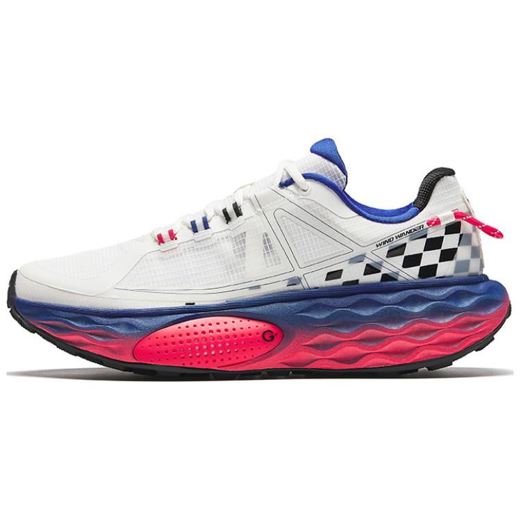 Anta Cushioning, Wear Resistant Low top Running Shoes Men’s White Blue
