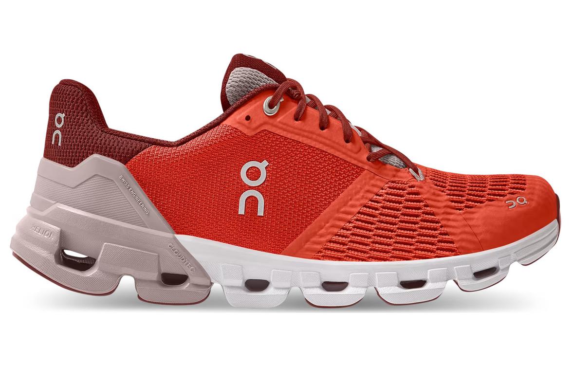 On Cloudflyer Running Shoes Women’s Low Top Red