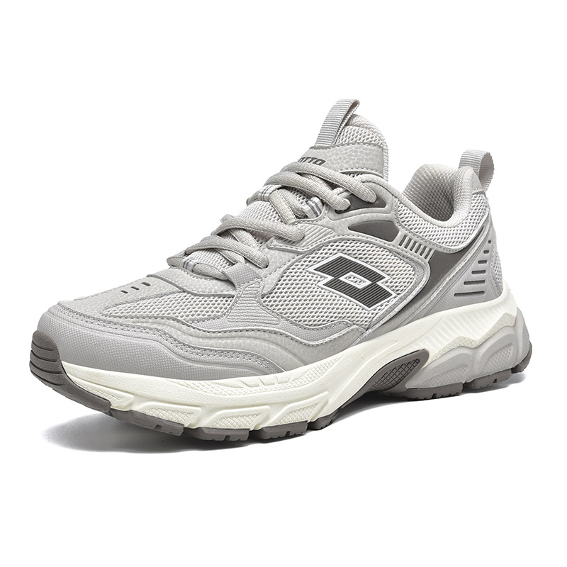 LOTTO Cushioning Slip Resistant Abrasion Resistant Low top Running Shoes Men’s Gray