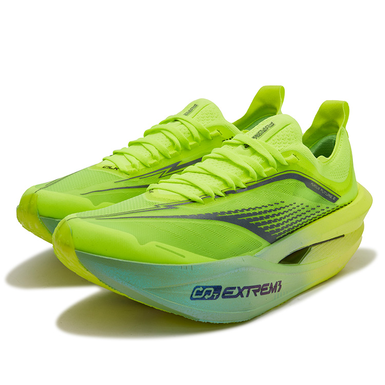 361° Feiyang Future 2.0 Low top Carbon Plate Casual Marathon Racing Running Shoes Unisex Neon Solar Yellow