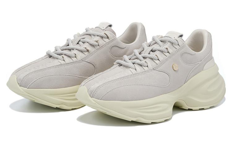LI NING 1990 Cloud Nichang Comfortable Slip Resistant Abrasion Resistant Low top Running Shoes Women’s Bone White