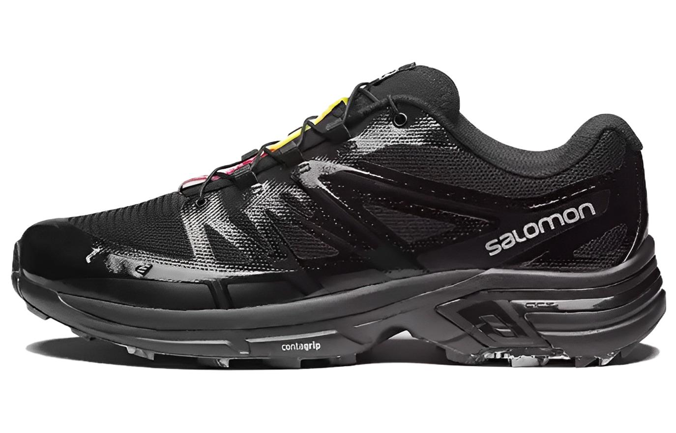 PALACE x SALOMON Salomon XT-Wings 2 comfortable sports non-slip low-top running shoes for men and women, black