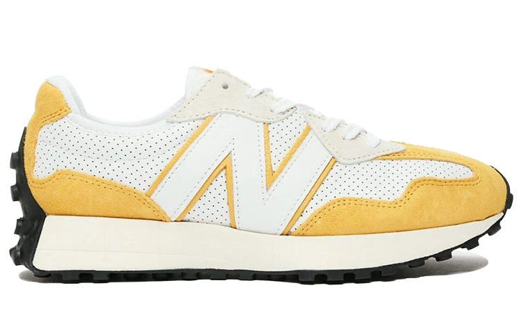 Кроссовки New Balance 327 (желтый / белый) — Жёлтый / белый — фото 2