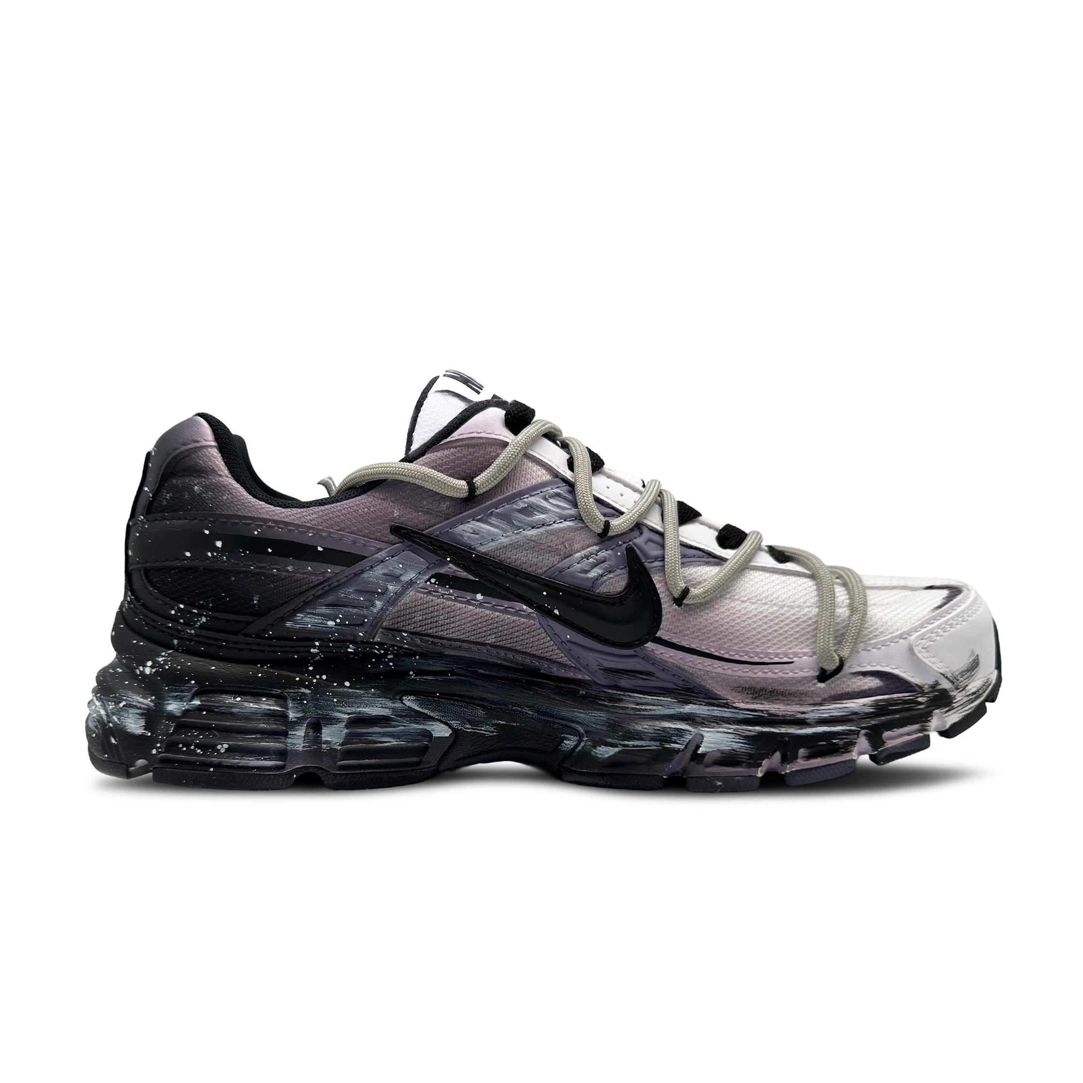 Nike Initiator Abrasion Resistant Breathable Coverage Low top Casual Running Shoes Unisex Black Purple