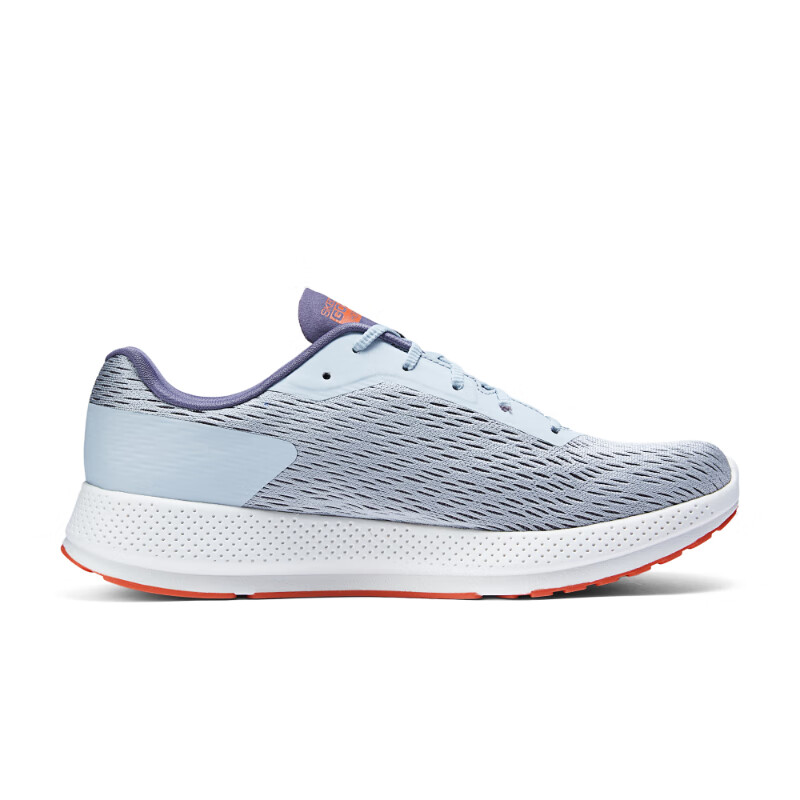 Skechers Comfortable Cushioning Abrasion Resistant Cushioning, Wear Resistant Low top Running Shoes Men’s Gray Orange