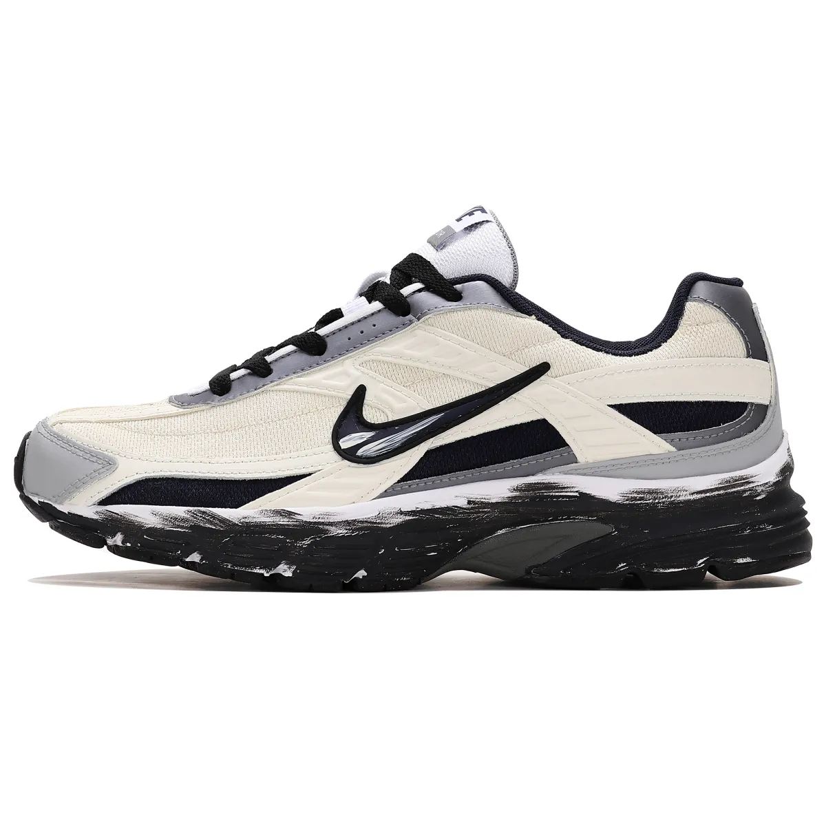 Nike Initiator Cushioning Low top Running Shoes Men's Beige Black