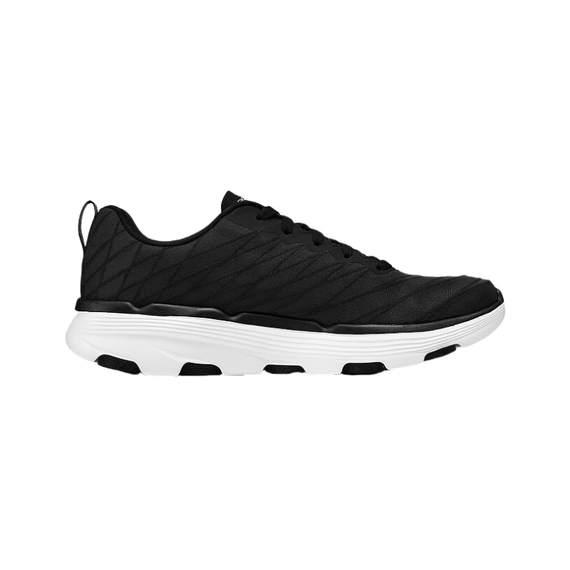 Skechers GO RUN 7.0 Iridescent Fabric Cushioning Rebound Low top Casual Running Shoes Men’s Black White