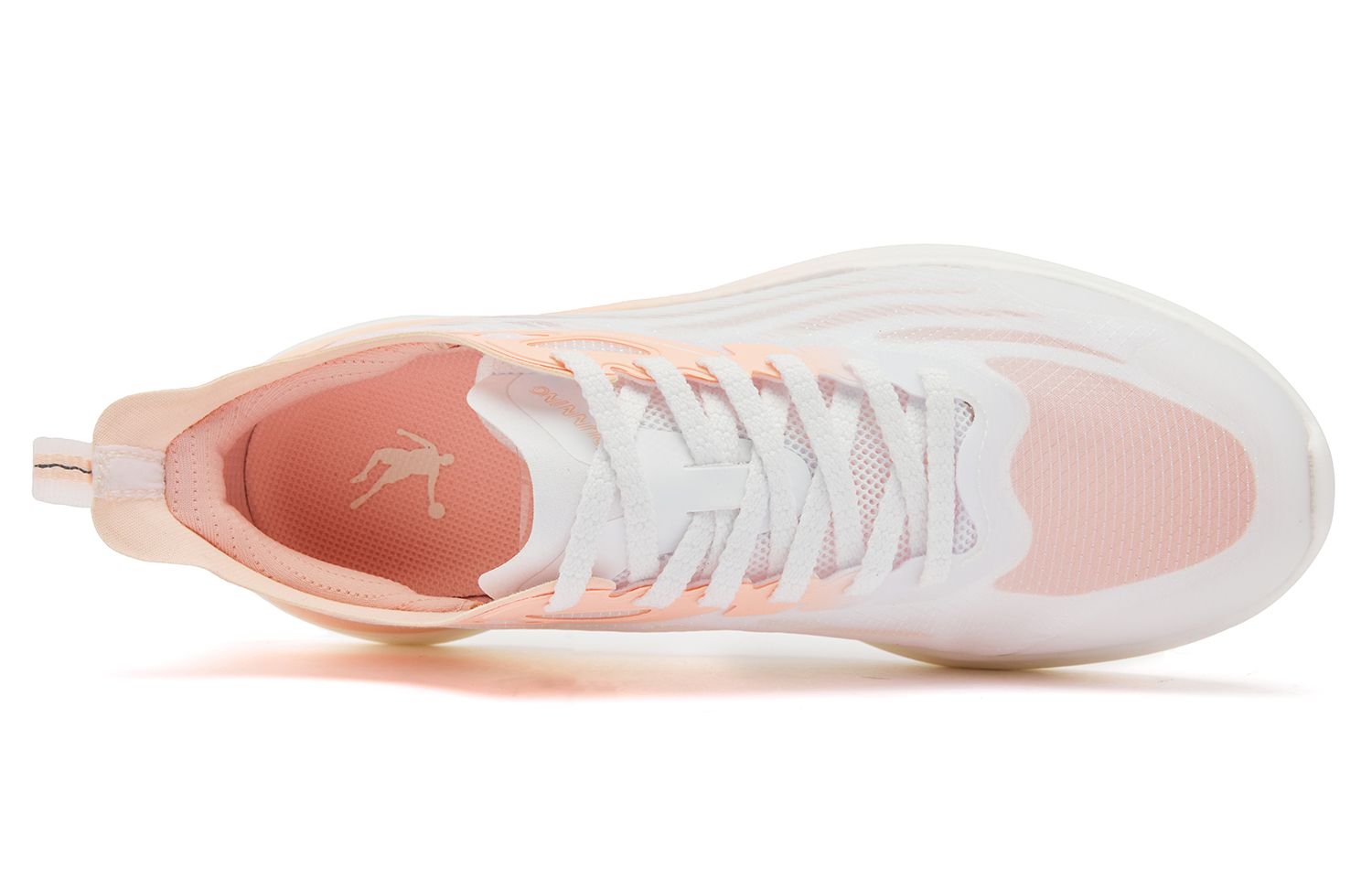 QIAODAN Light Speed 4.0 PLUS Running Shoes Women’s Low Top Jordan White Enamel Pink