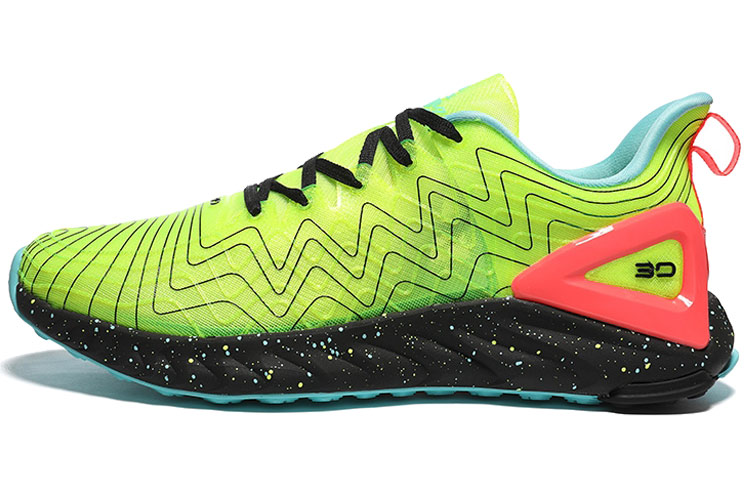 PEAK Breathable And Lightweight Low top Running Shoes Men’s Neon Yellow