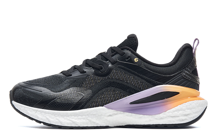 XTEP Comfortable Textile, Synthetic Leather Cushioning Slip Resistant Abrasion Resistant Low top Running Shoes Women’s