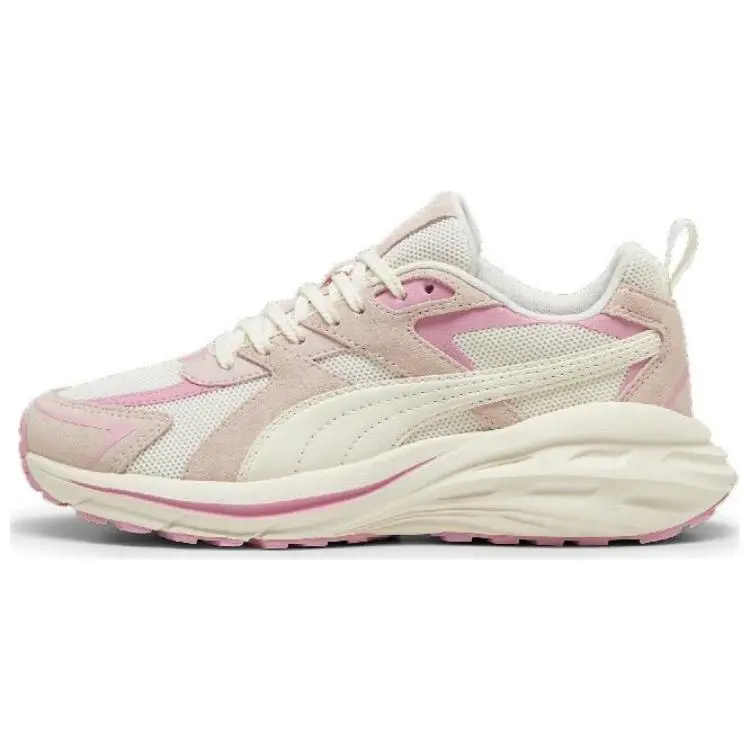 PUMA Hypnotic LS Comfortable Abrasion Resistant Abrasion Resistant Low top Running Shoes Women's Beige Pink Purple