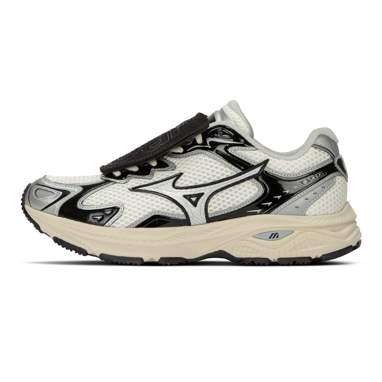 Mizuno Racer S Running Shoes Unisex Low Top Beige Apricot/Black/Silver