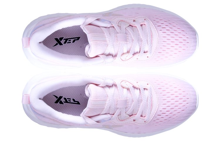 XTEP Fabric Slip Resistant, Abrasion Resistant, Breathable, Lightweight Low top Running Shoes Women’s Pink