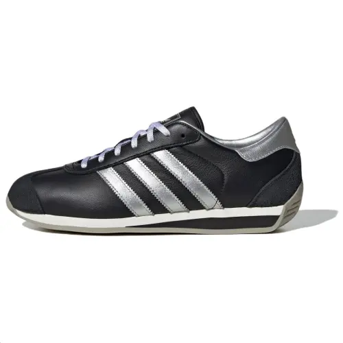 Adidas Originals Country 2 Comfortable Low top Running Shoes Unisex Black Silver