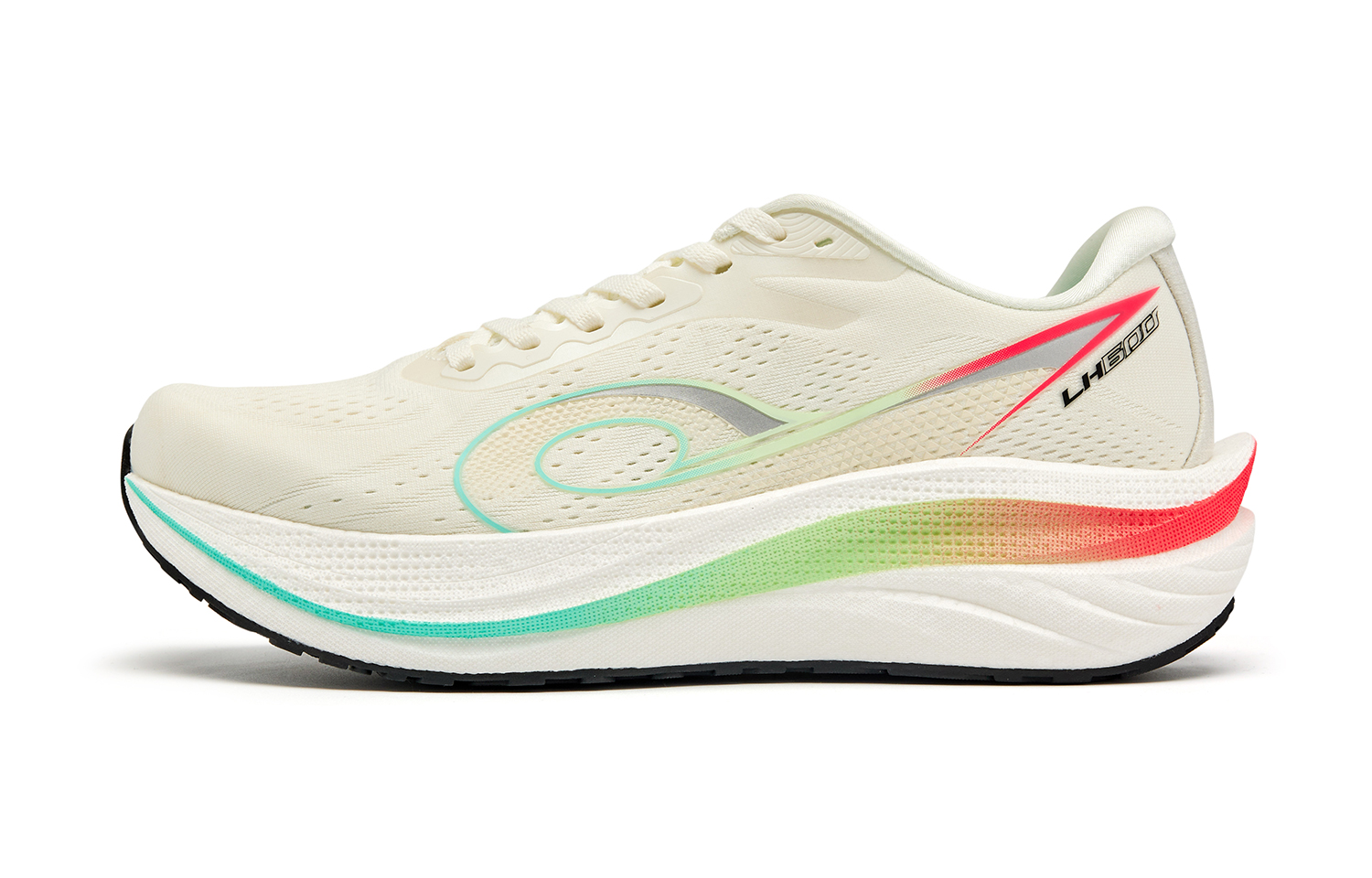 QIAODAN Steering 600 Running Shoes Men’s Low Top Ivory White Silver