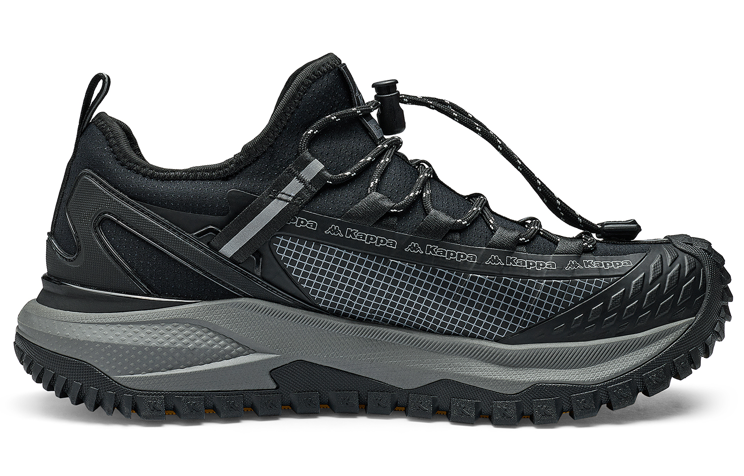 Kappa Height Increasing Abrasion Resistant Slip Resistant Low top Running Shoes Men’s Black Gray