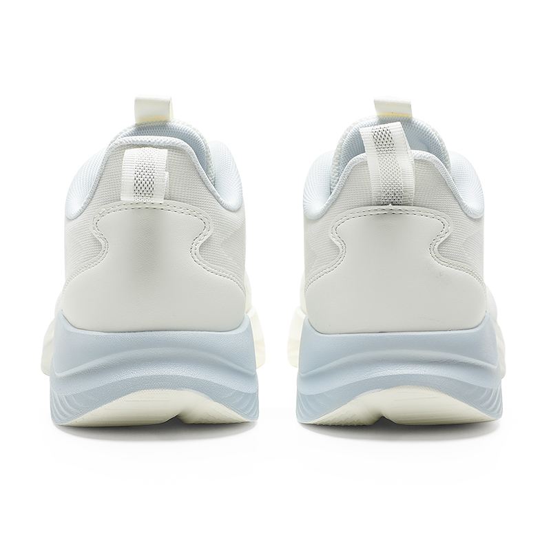 QIAODAN Slip Resistant Abrasion Resistant Low top Casual Running Shoes Men’s White