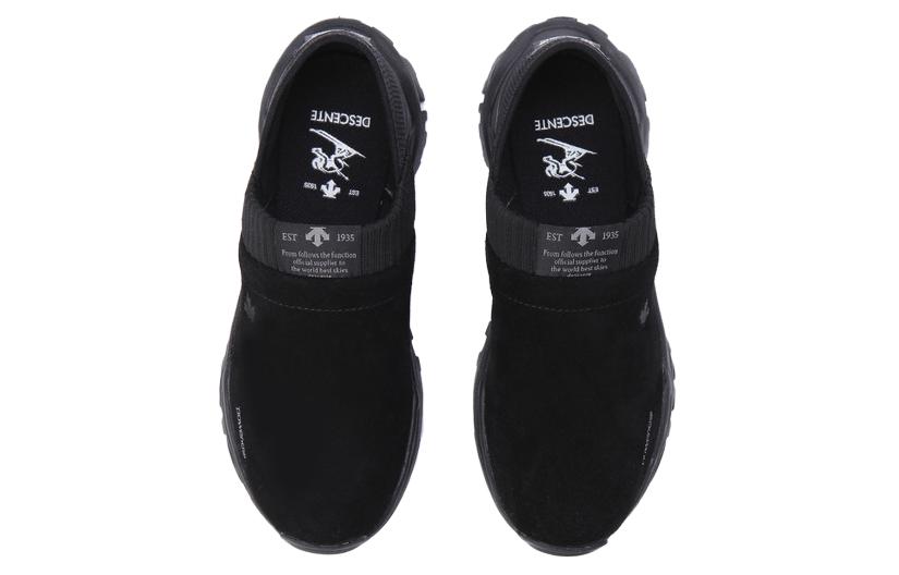 DESCENTE Slip on Cushioning Abrasion Resistant Cushioning, Wear Resistant Low top