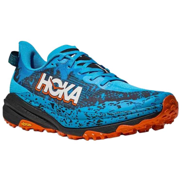 HOKA ONE ONE Speedgoat 6 Breathable Support Lightweight Trail Running Shoes Men’s Blue
