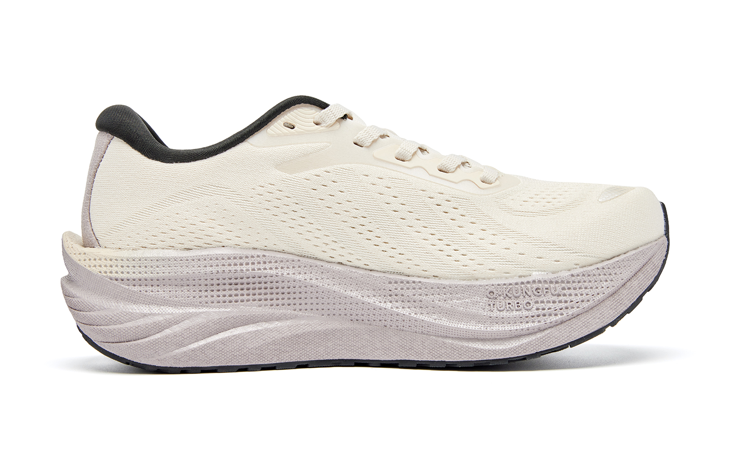 QIAODAN Steering 600 Running Shoes Women’s Low Top Antique Porcelain White Cherry Blossom Brown