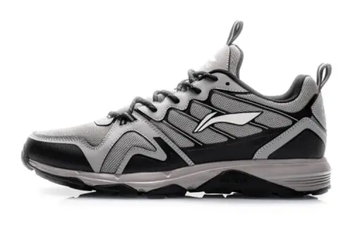 Li Ning Breathable Low top Running Shoes Unisex Elephant Gray