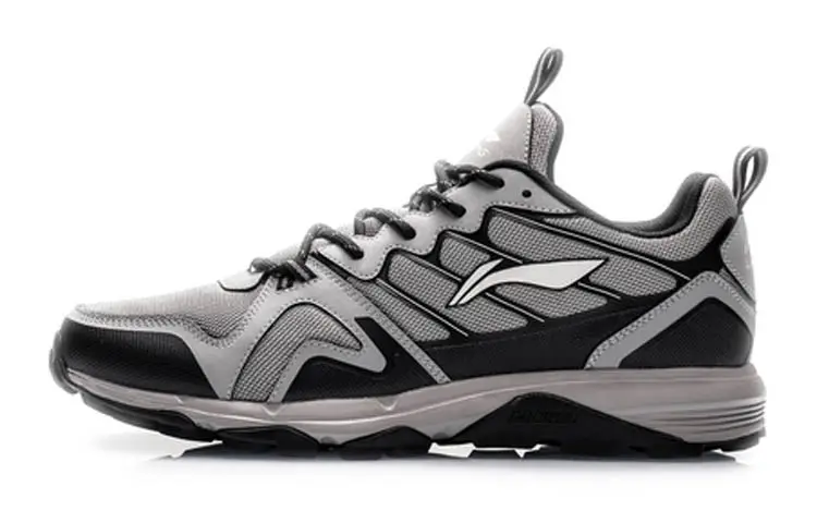 Li Ning Breathable Low top Running Shoes Unisex Elephant Gray