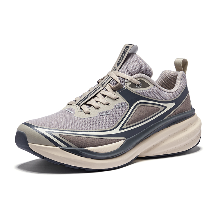 Erke Vertical 1.0 Running Shoes Men’s Low Top Warm Mist Gray Carbon Gray