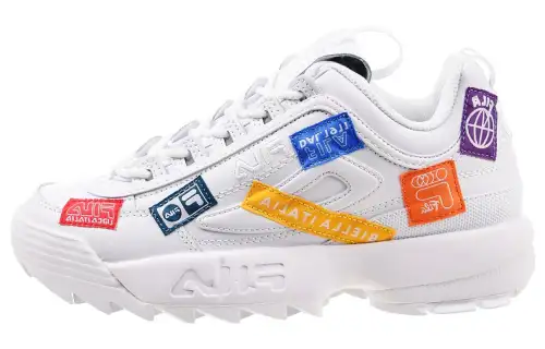 FILA Disruptor 2 Abrasion Resistant Breathable Abrasion Resistant Breathable Low top Running Shoes Women's White