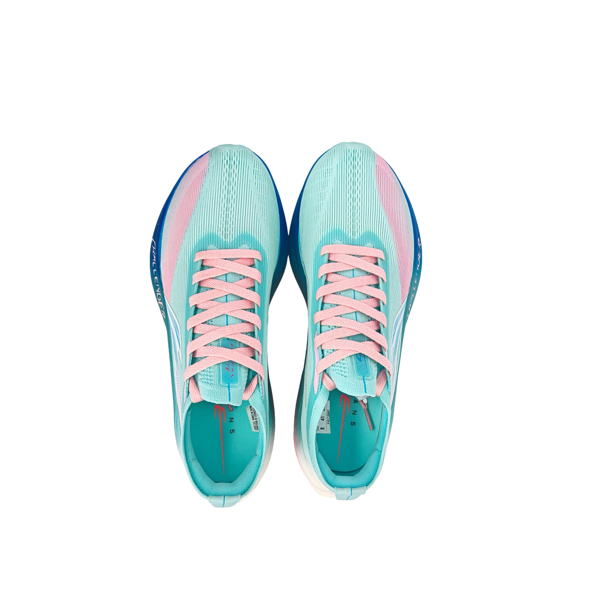 Li Ning Feidian 5 ELITE Cushioning Slip Resistant Breathable Low top Casual Running Shoes Unisex Youth Blue Pink