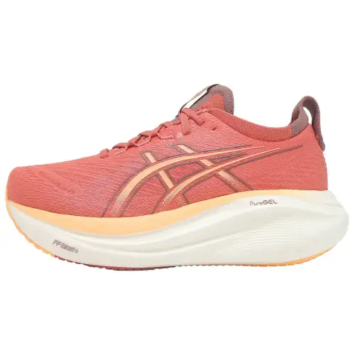 ASICS GEL NIMBUS 27 Breathable Support Breathable Support Running Shoes Women's Orange Yellow