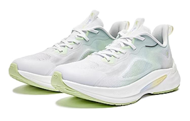 QIAODAN Fengxing 13 Abrasion Resistant Breathable Low top Running Shoes Women’s Green White