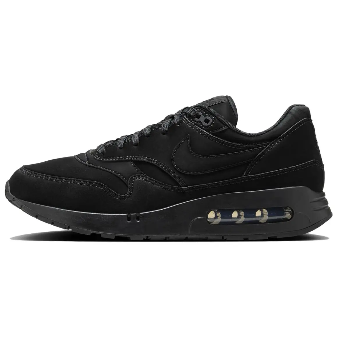 Nike Air Max 1 Low top Running Shoes Unisex Black