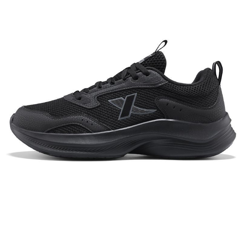 XTEP Cushioning Slip Resistant Breathable Low top Casual Running Shoes Men's Charcoal Gray