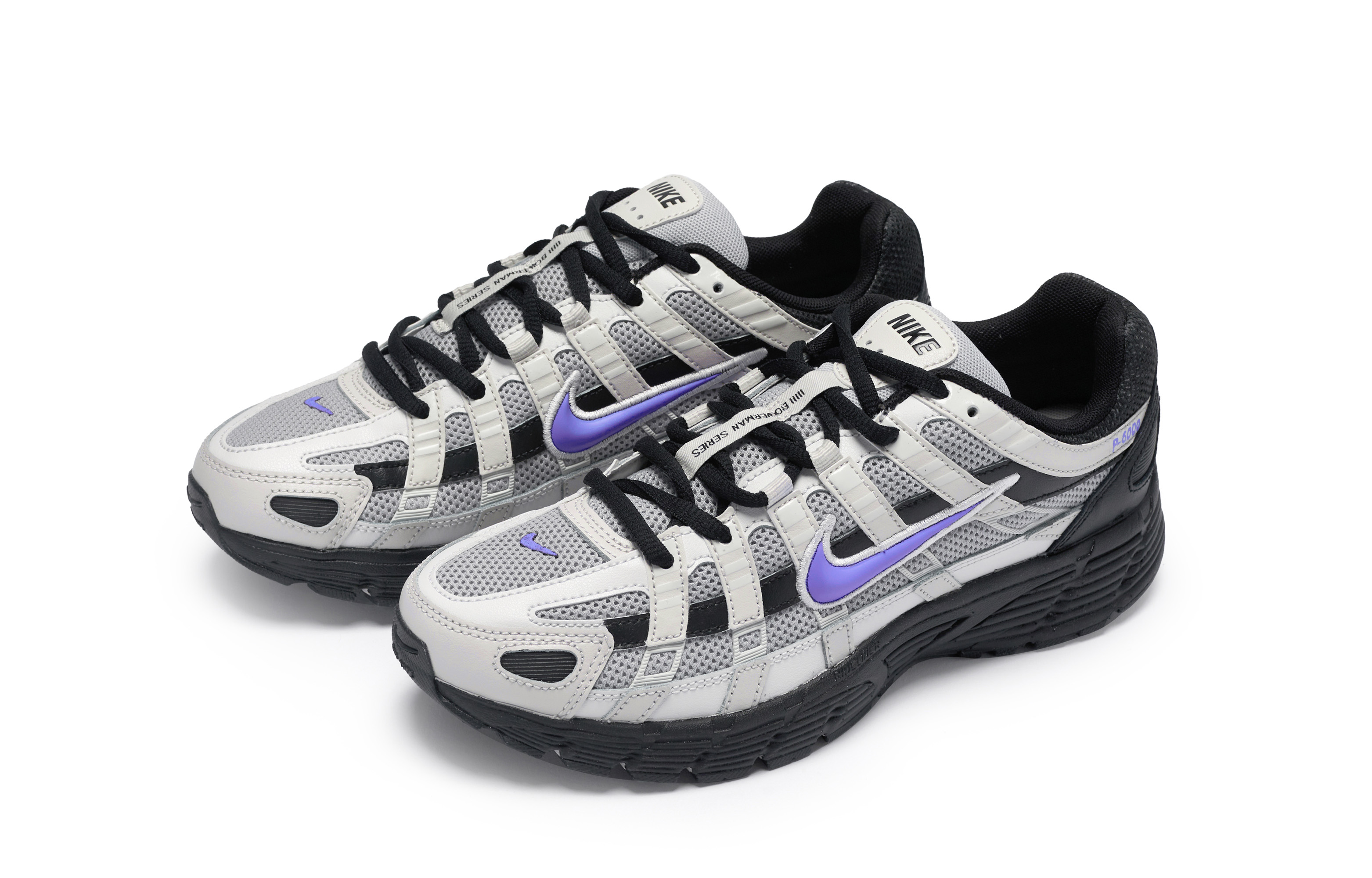 Nike P 6000 Low top Running Shoes Unisex Black White
