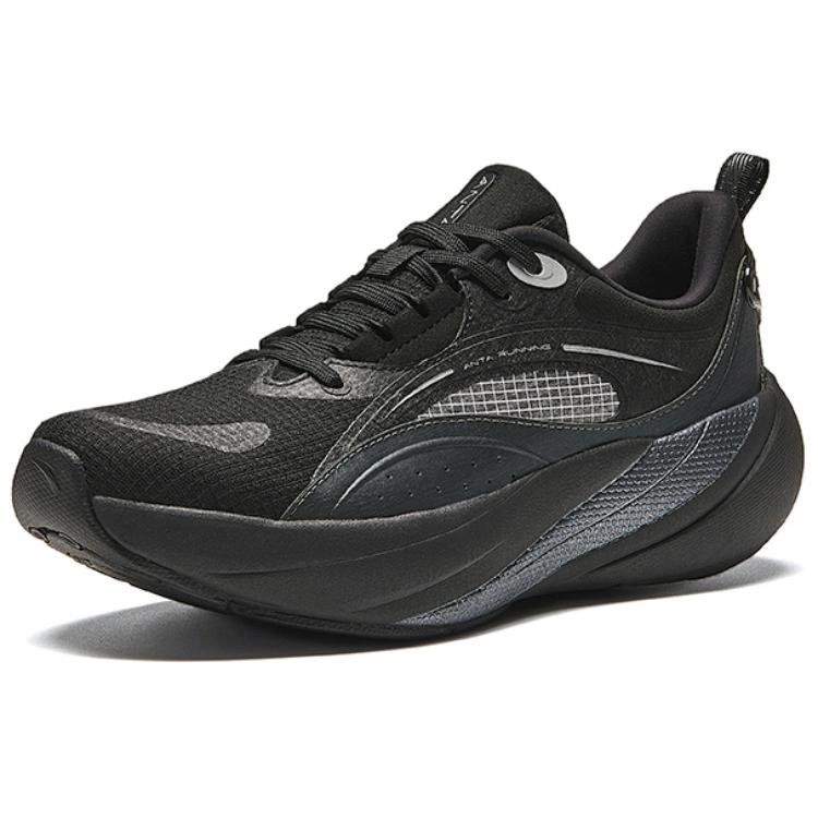 Anta Running Collection Slip Resistant Abrasion Resistant Low top Casual Running Shoes Women’s Black Silver