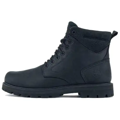 Timberland Waterproof And Slip Resistant Short Outdoor Boots Medium Heel Men's Black