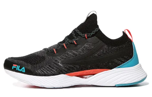 FILA RGB Fle Low top Running Shoes Unisex Black Red Blue Korean Style