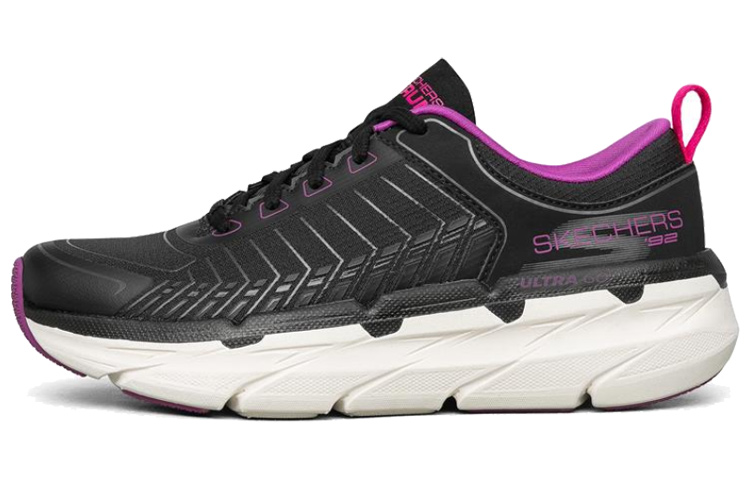 Skechers Max Cushioning Premier Sports Shoes Black/White/Purple Women’s