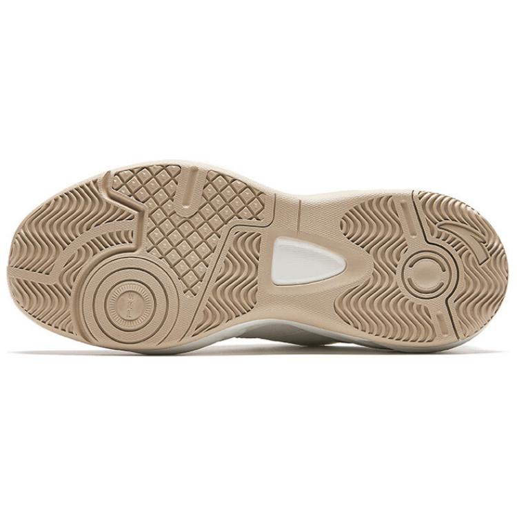 Anta Synthetic Leather Slip Resistant Abrasion Resistant Low top Running Shoes Women’s White Gray