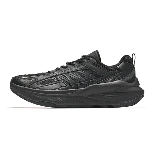 Anta Running Collection Slip Resistant Abrasion Resistant Low top Casual Running Shoes Women's Black Gray