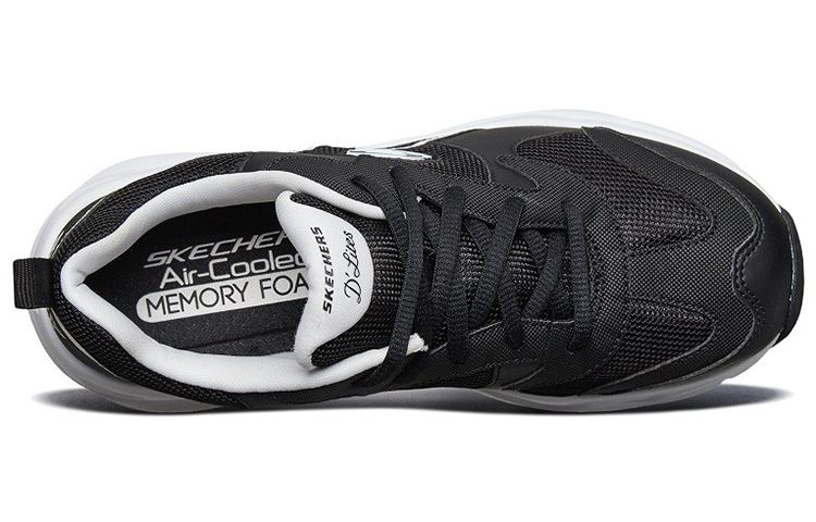 Женские кроссовки Skechers D'LITES AIRY (черно-белые) — фото 3