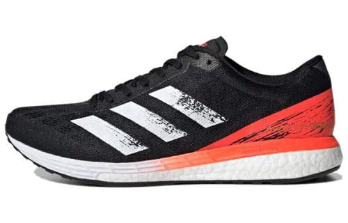 Adidas Adizero Boston 9 Abrasion Resistant Breathable Low top Training Running Shoes Men's Black