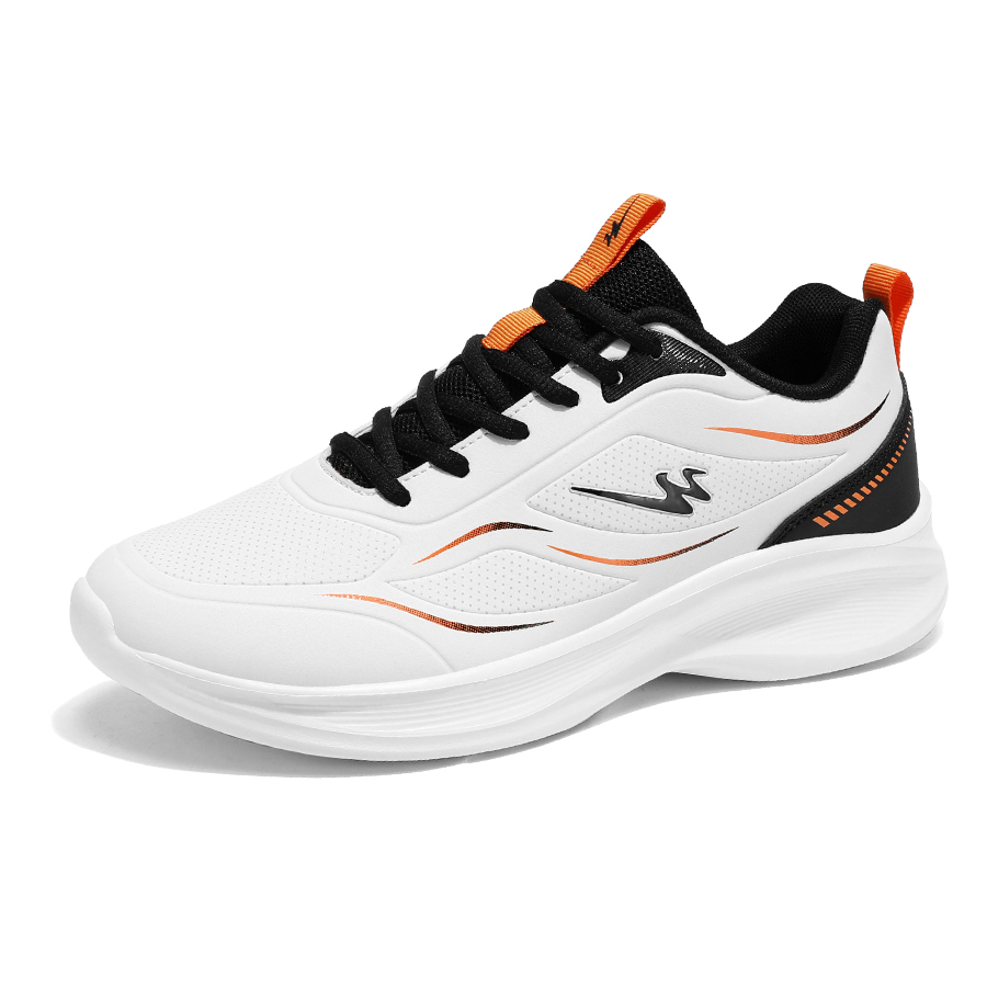 Binary Cushioning Rebound Lightweight Slip Resistant Low top Running Shoes Men’s Ivory White