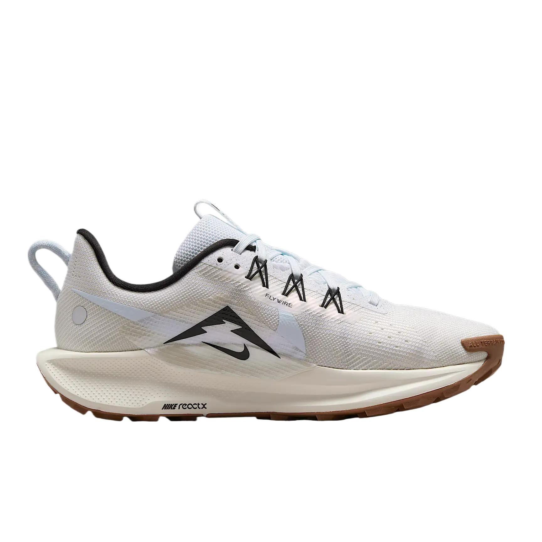 Nike Pegasus Trail 5 Fabric Low top ReactX Foam Trail Running Sprint Running Shoes Women’s Metallic Silver