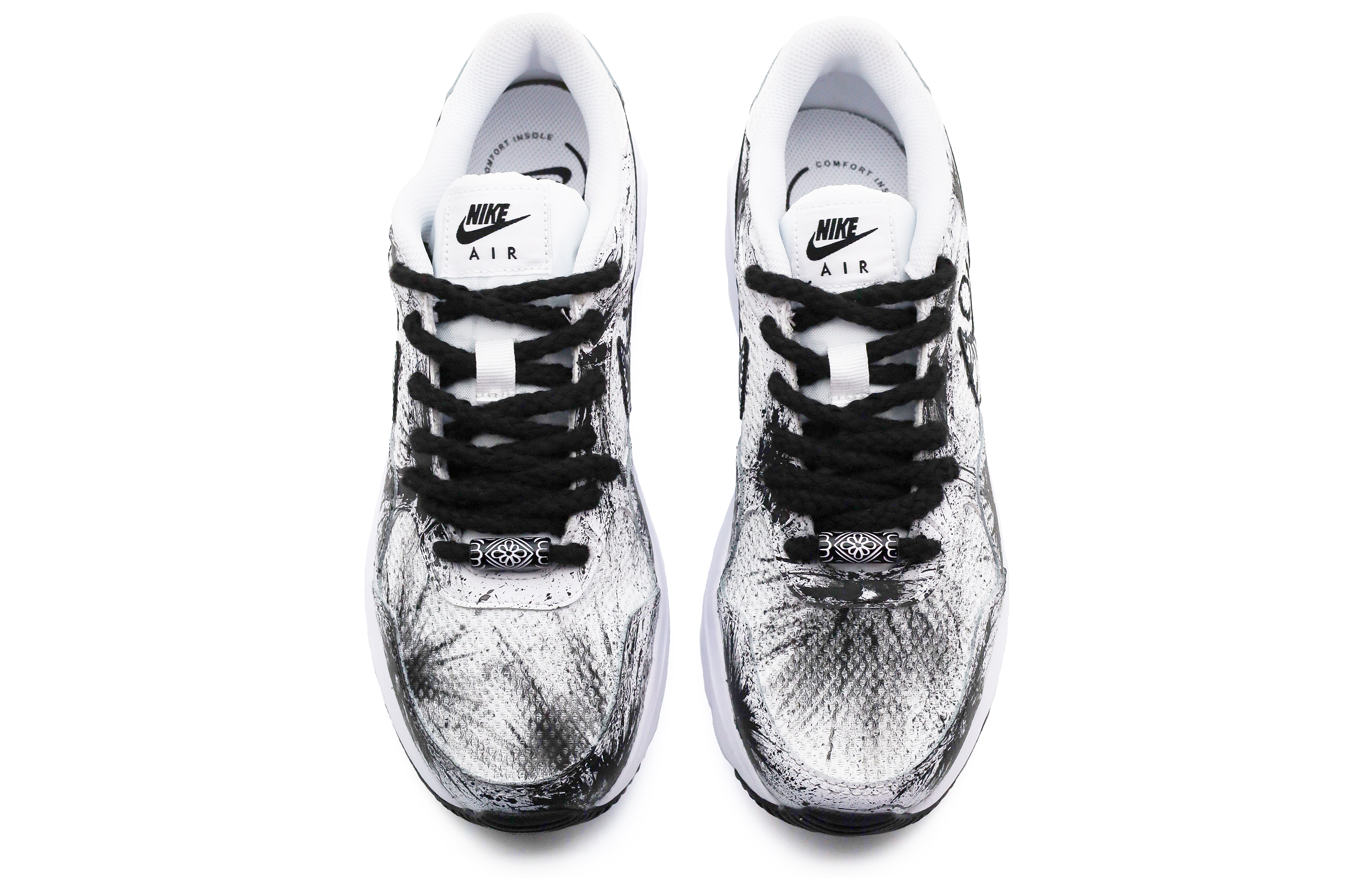 Nike Air Max SC Slip Resistant, Abrasion Resistant, Breathable Low top Running Shoes Men’s White Black
