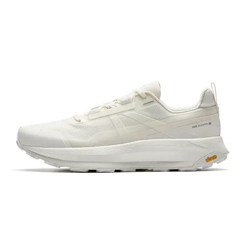 Anta Slip Resistant Abrasion Resistant Slip Resistant Abrasion Resistant Low top Outdoor Shoes Men's Ivory White