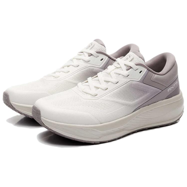 Anta Shen Xing 12 Cushioning Lightweight Low top Training Running Shoes Women’s Ivory White Magic Carpet Gray