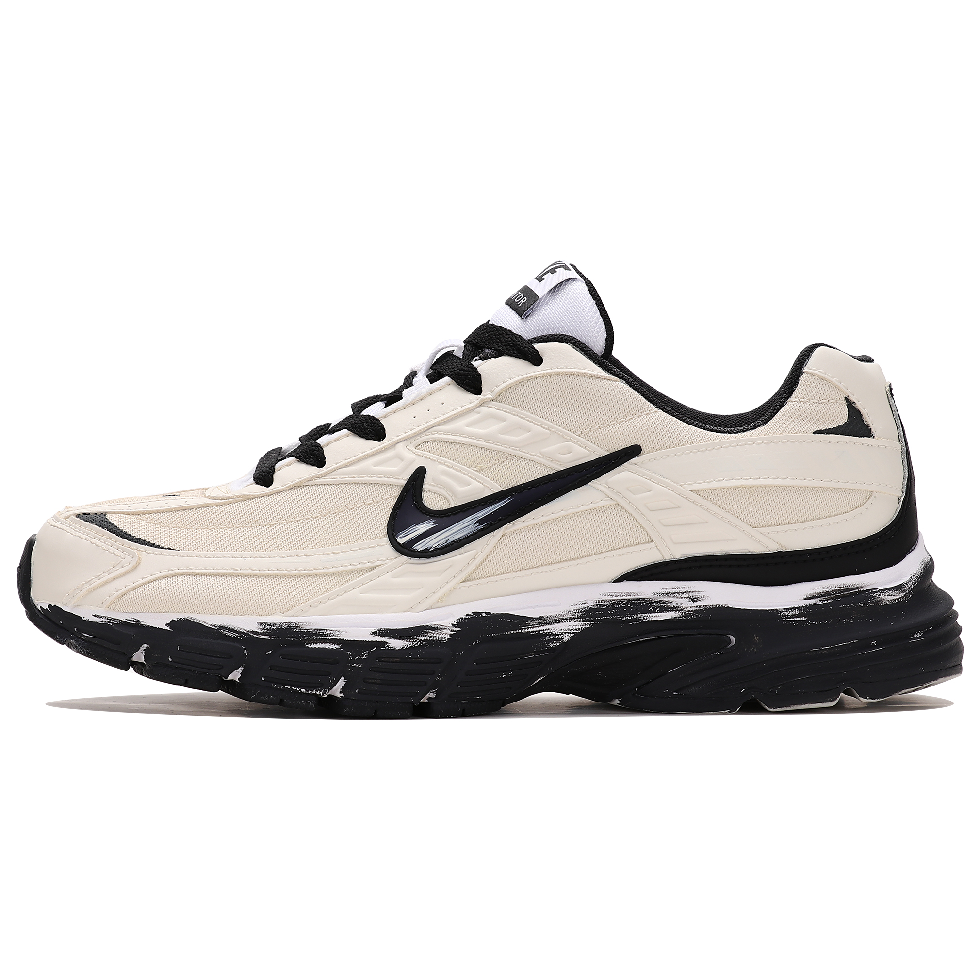 Nike Initiator Cushioning Support Low top Running Shoes Men’s Beige Black