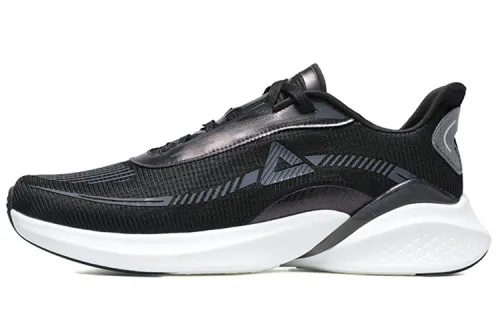 PEAK Flick 002 Cushioning Anti Slip And Wear Resistant Breathable Rebound Low Top Casual Running Shoes Men's Black